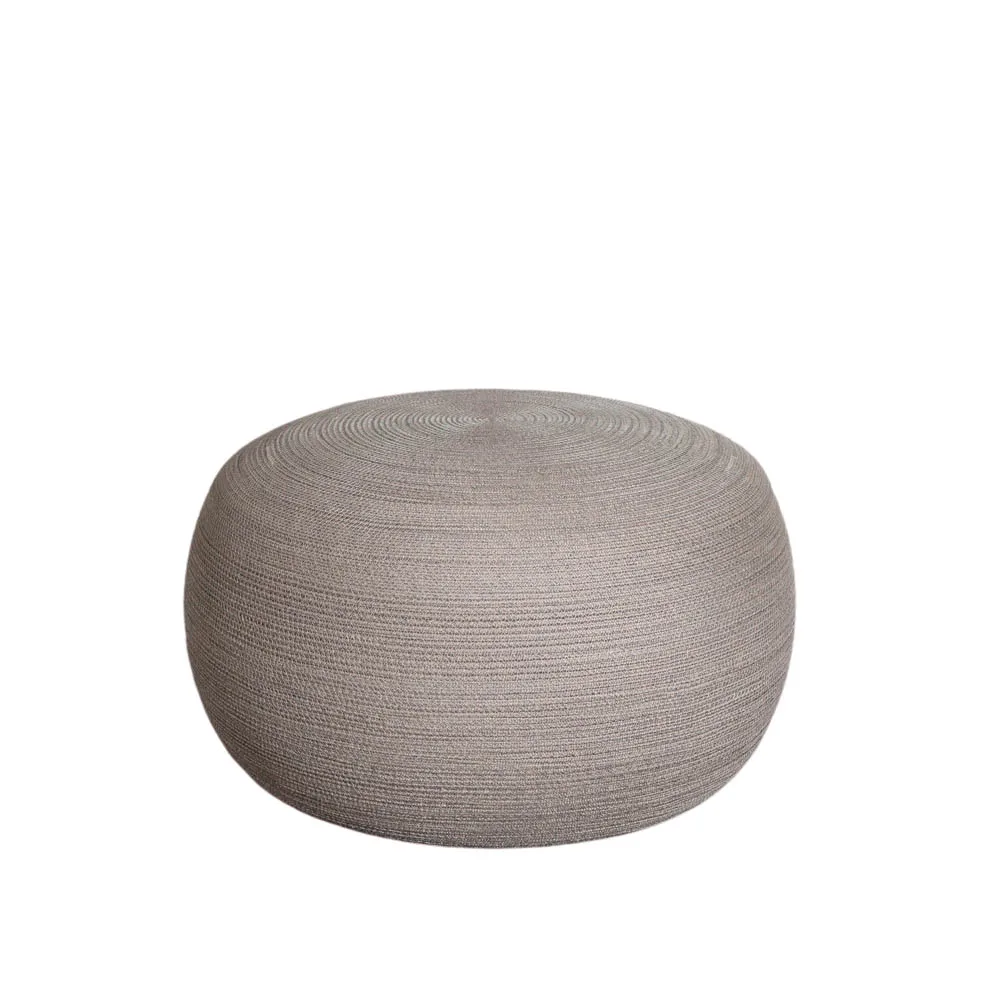 Circle Fußhocker Ø75 cm, Taupe Cane-line