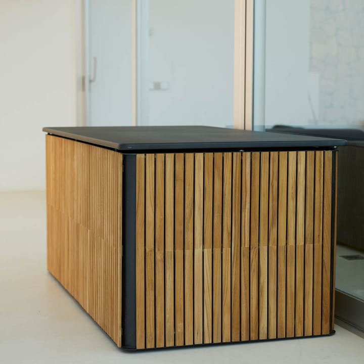 Combine Kissenbox - Teak, Lava Grey, groß - Cane-line