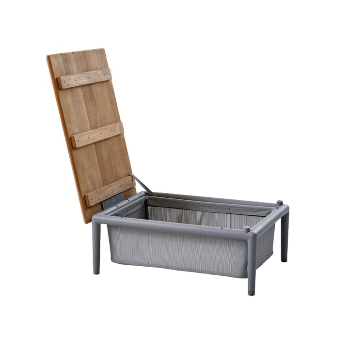 Conic Couchtisch, Hellgrau, Teak Cane-line