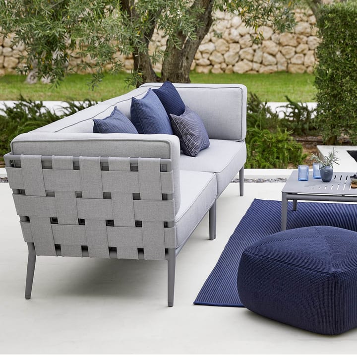 Conic Modulsofa, Cane-Line Airtouch Light Grey-rechts-inkl. Kissen Cane-line