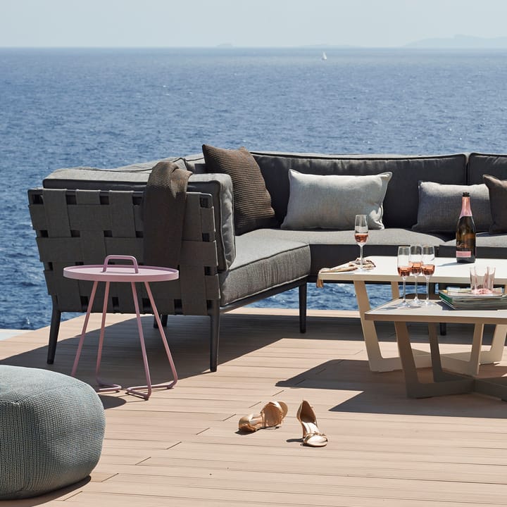 Conic Modulsofa, Cane-Line Airtouch Light Grey-rechts-inkl. Kissen Cane-line