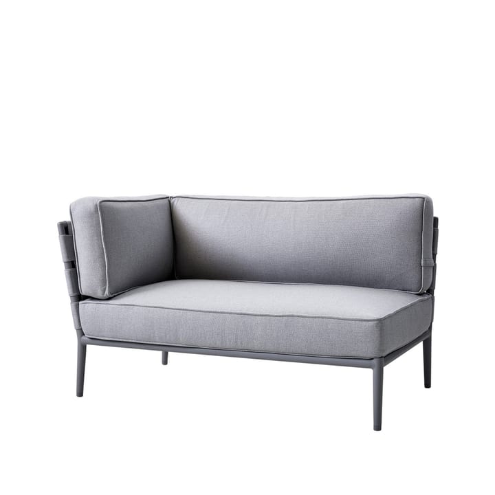 Conic Modulsofa - Cane-Line Airtouch Light Grey-rechts-inkl. Kissen - Cane-line