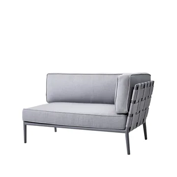 Conic Modulsofa - Light Grey-links-inkl. Kissen - Cane-line
