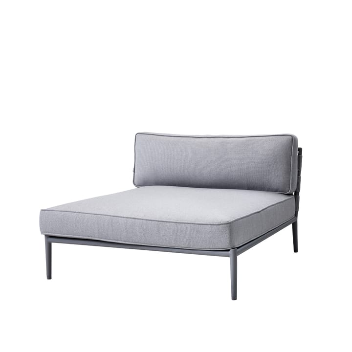 Conic Modulsofa - Light Grey Récamiere inkl. Kissen - Cane-line