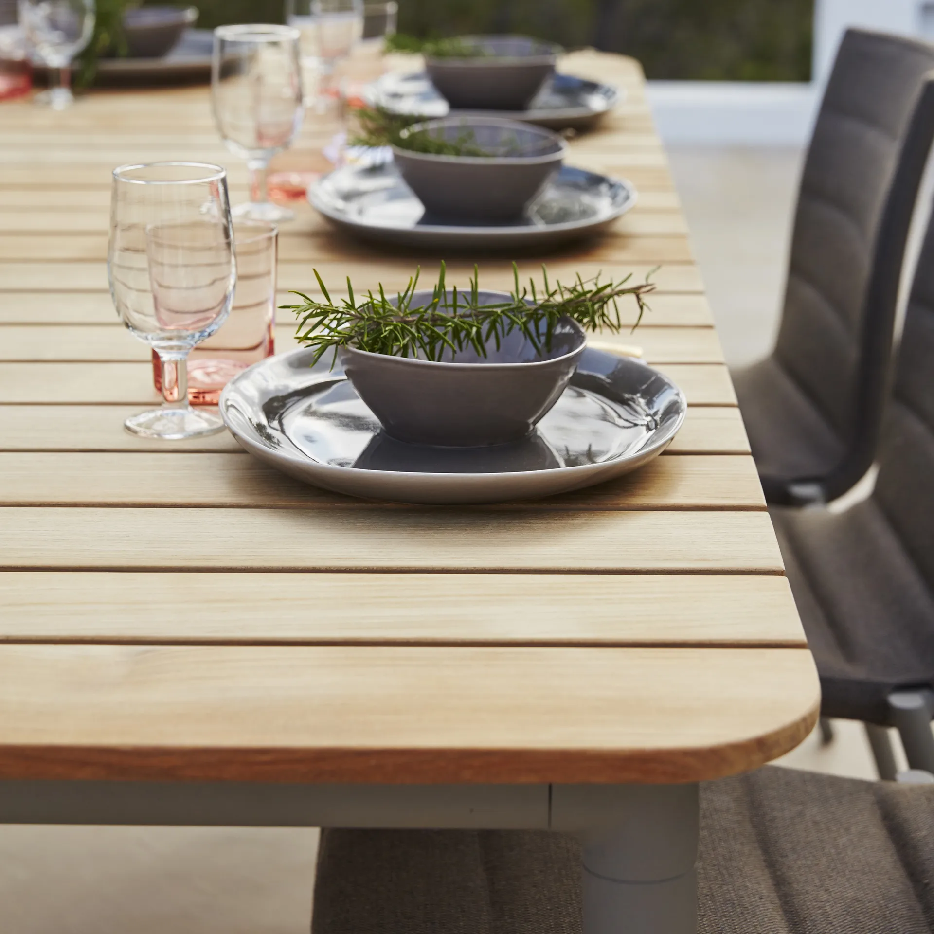 Core Esstisch Teak 274x100x74 cm, Taupe stativ Cane-line