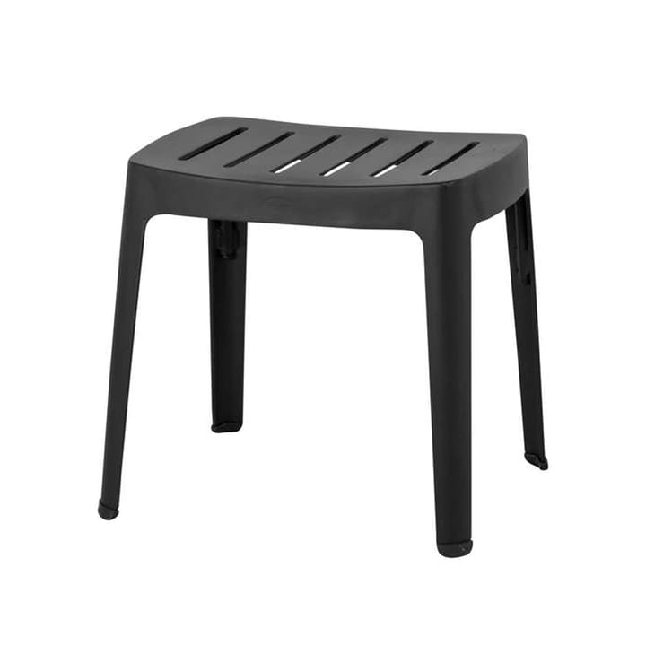 Cut Hocker - Black, Aluminium - Cane-line