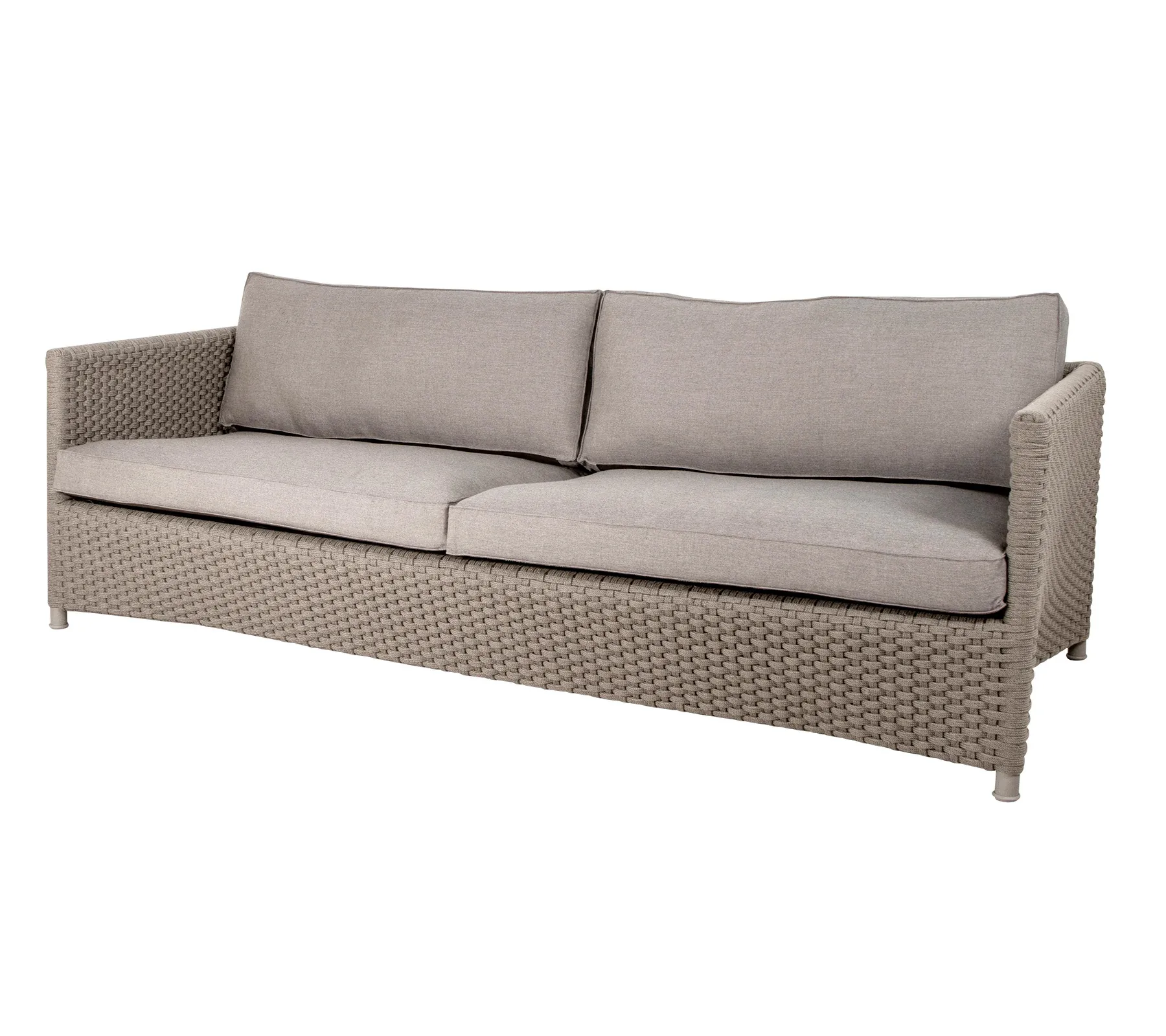 Diamand Sofa 3-Sitzer Soft Rope, Cane-Line Matt Taupe Cane-line