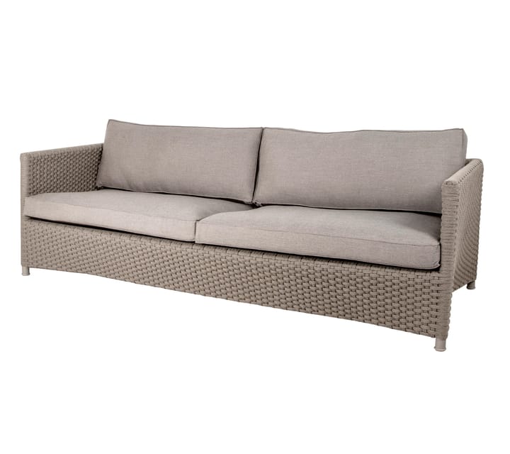 Diamand Sofa 3-Sitzer Soft Rope - Cane-Line Matt Taupe - Cane-line