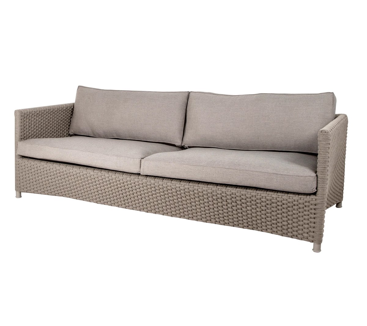 Cane-line Diamand Sofa 3-Sitzer Soft Rope Cane-Line Matt Taupe
