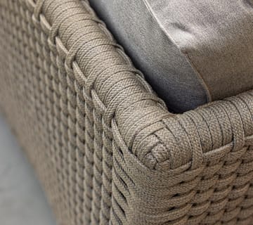 Diamand Sofa 3-Sitzer Soft Rope - Cane-Line Matt Taupe - Cane-line