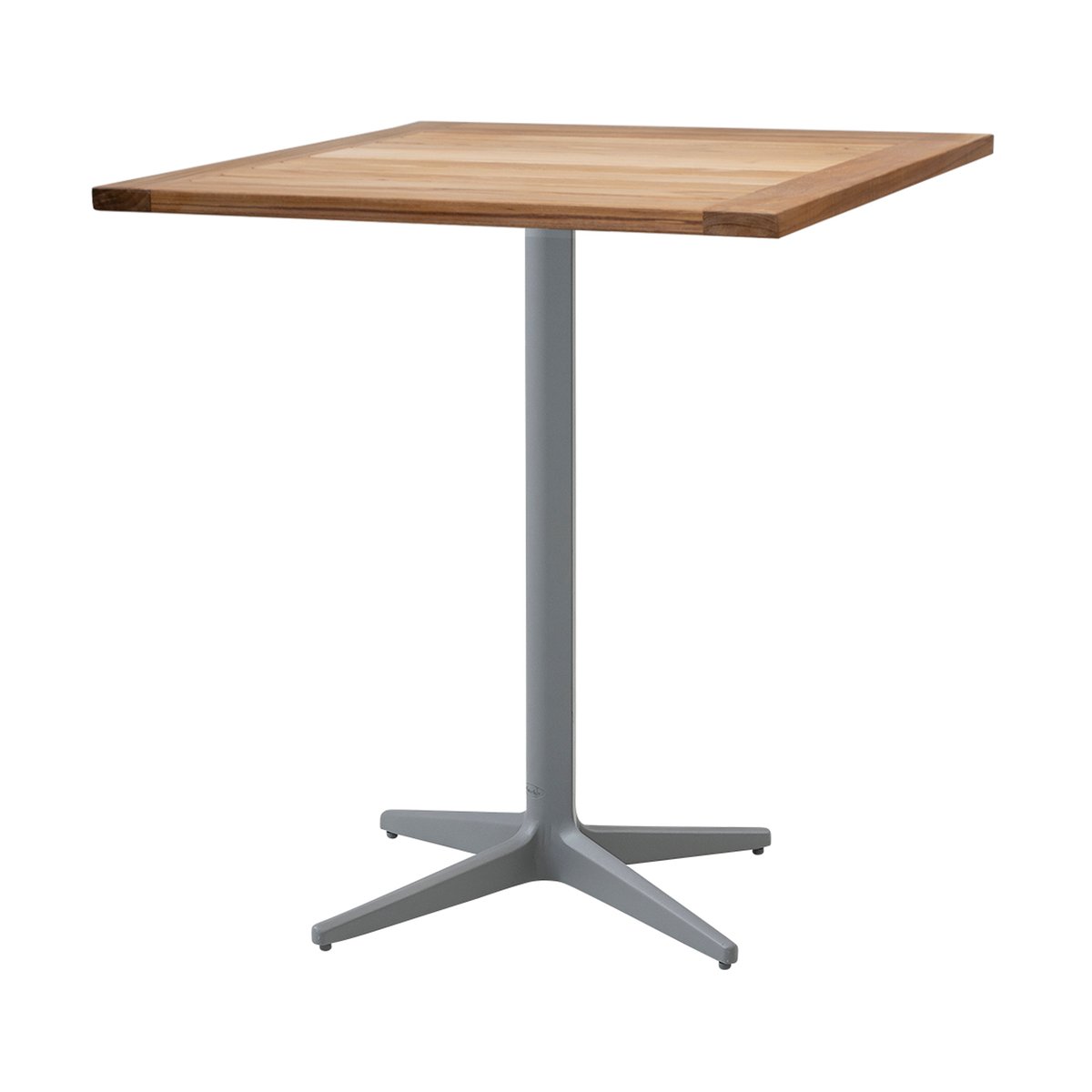Cane-line Drop Café-Tisch Teak 72x72 cm Hellgraues Stativ