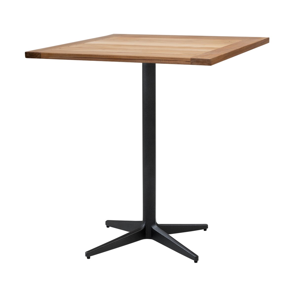 Cane-line Drop Café-Tisch Teak 72x72 cm Lava grau stativ