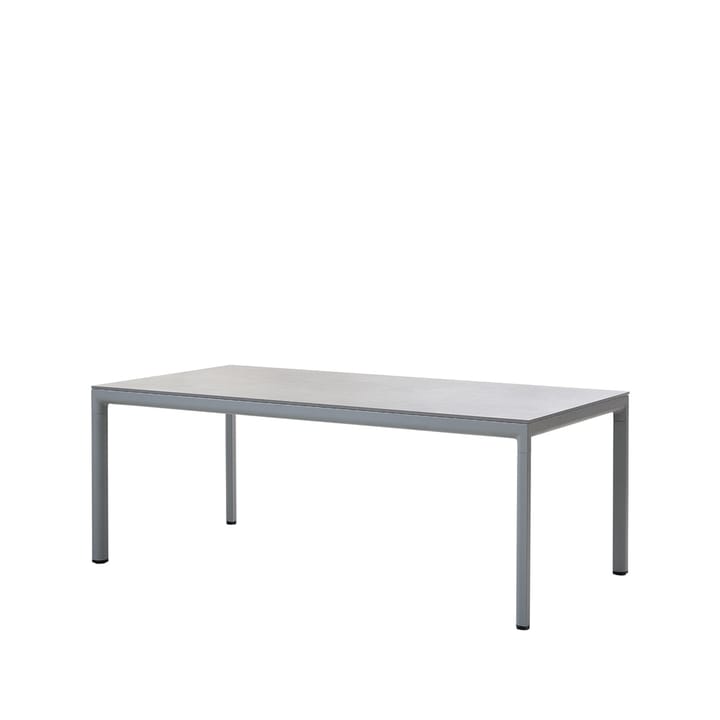 Drop Esstisch - Fossil Grey-Hellgraues Aluminium Stativ - Cane-line