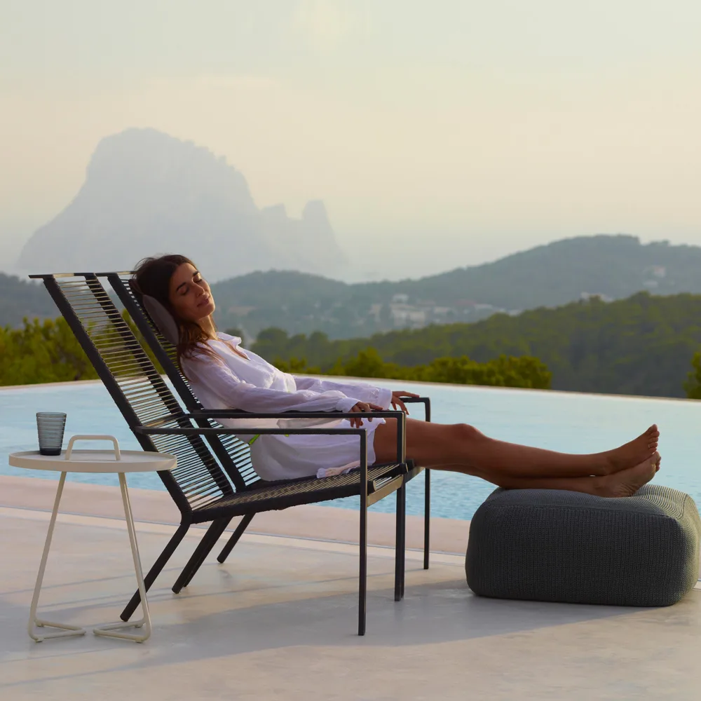 Edge Sonnenliege, Anthracite Cane-line