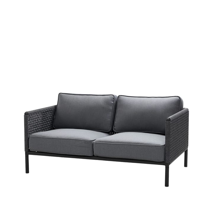 Encore 2-Sitzer Sofa - Cane-Line Airtouch Lava-Grau/Dark Grey - Cane-line