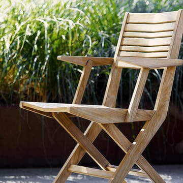 Flip Klappstuhl - Teak, mit Armlehnen - Cane-line