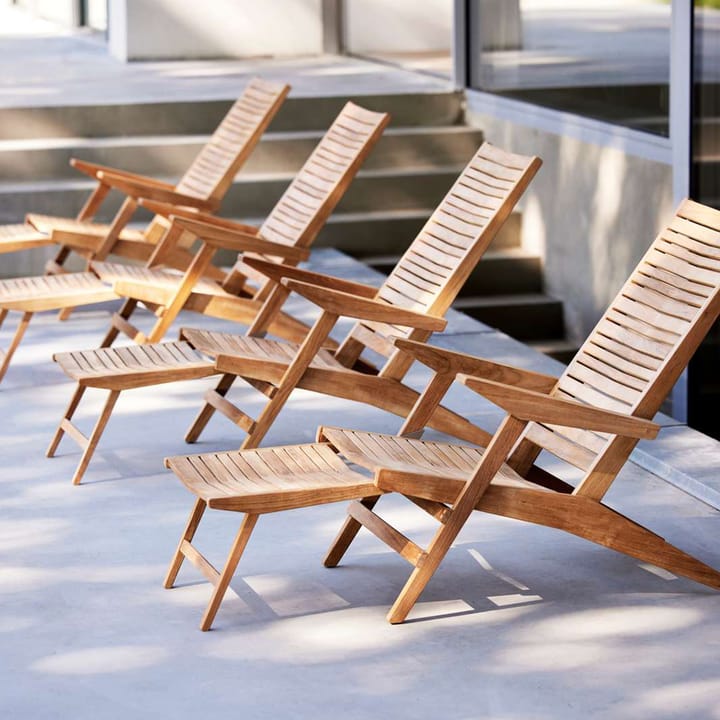 Flip Sonnenstuhl, Teak Cane-line