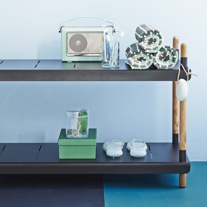 Frame Regalsystem, Lava Grey, komplett, teak Cane-line
