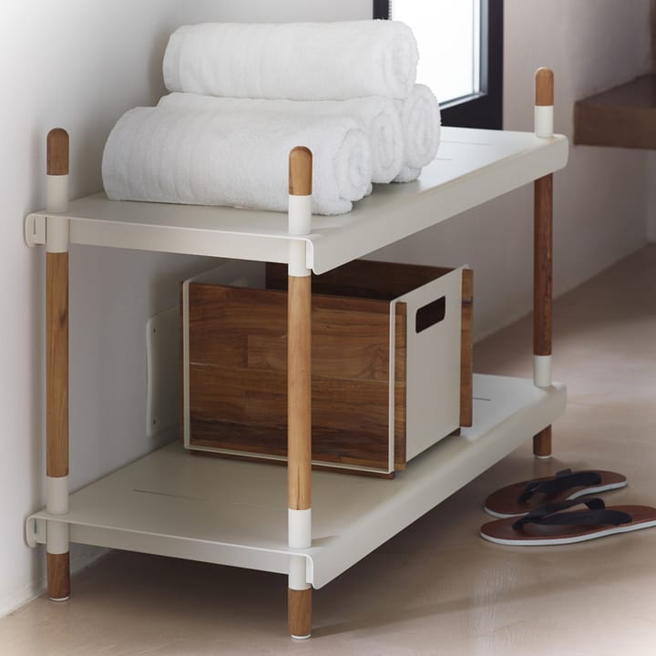 Frame Regalsystem, Lava Grey, komplett, teak Cane-line