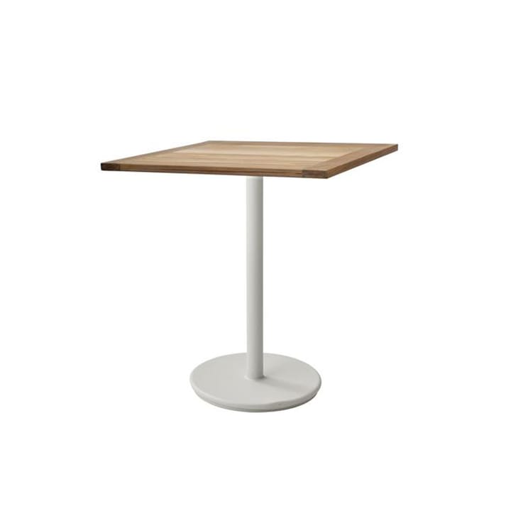 Go Café-Tisch Teak 72x72 cm - Weißes Stativ - Cane-line