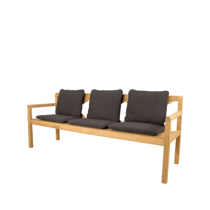 Grace 3-Sitzer Bank - Dark Grey, Teak - Cane-line