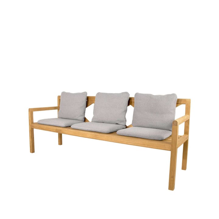 Grace 3-Sitzer Bank - Light Grey, Teak - Cane-line