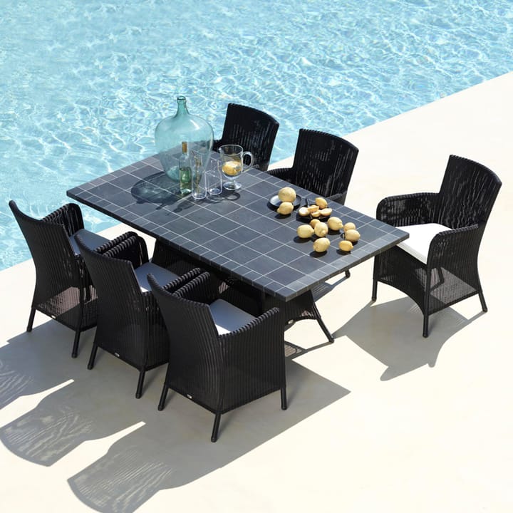 Hampsted Armlehnstuhl Weave, Black Cane-line