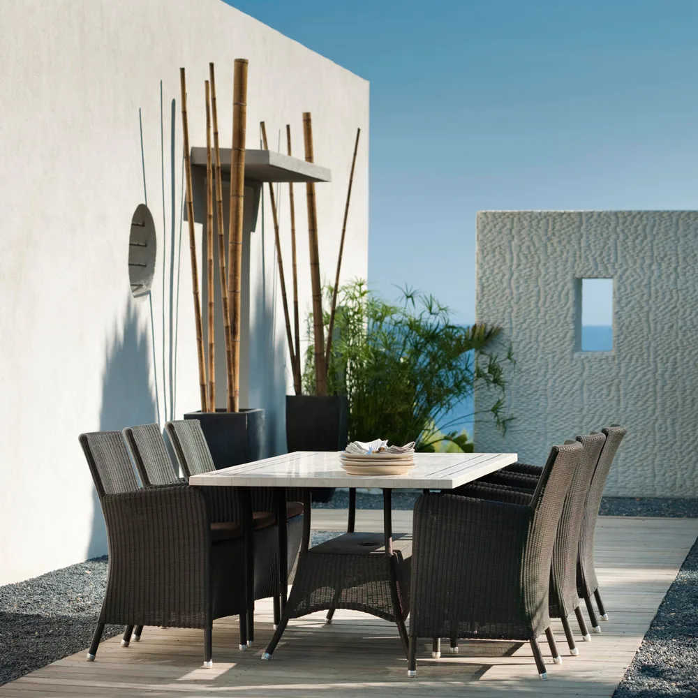 Hampsted Armlehnstuhlkissen, Cane-line Matt Black Cane-line