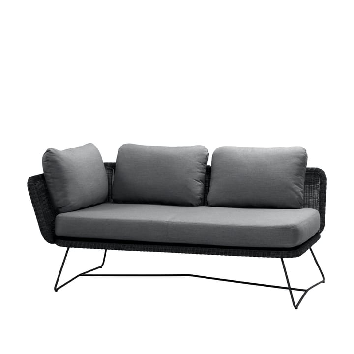 Horizon Modulsofa - Cane-Line Matt Grey, rechts, Schwarz Stativ - Cane-line