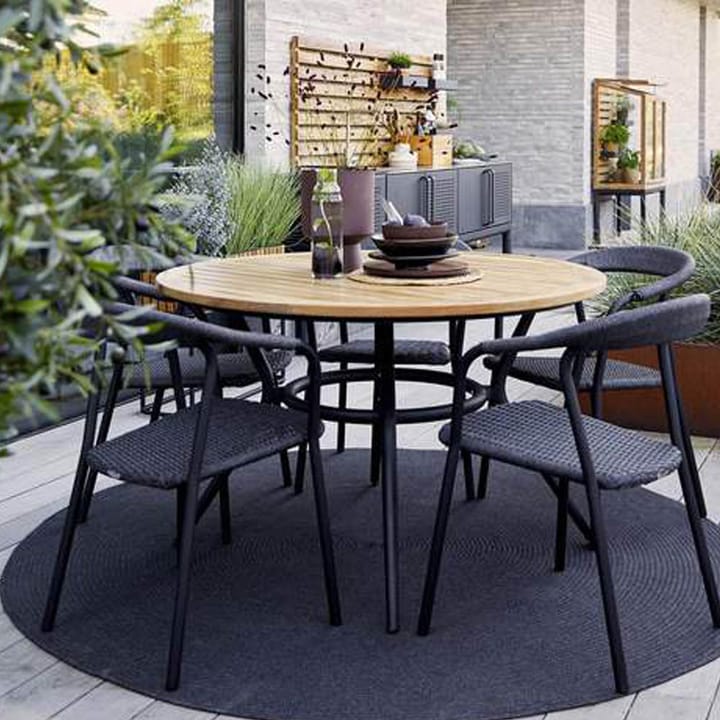 Joy Esstisch rund, Teak-Hellgrau Ø120 cm Cane-line