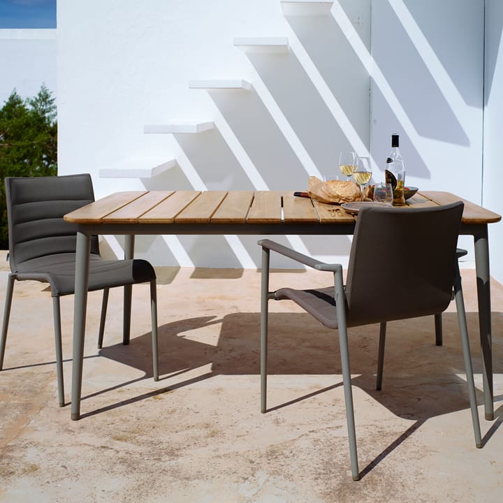 Kern Esstisch Teak 210x100x74 cm, Taupe stativ Cane-line