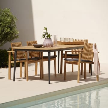Kern Esstisch Teak 210x100x74 cm - Taupe stativ - Cane-line