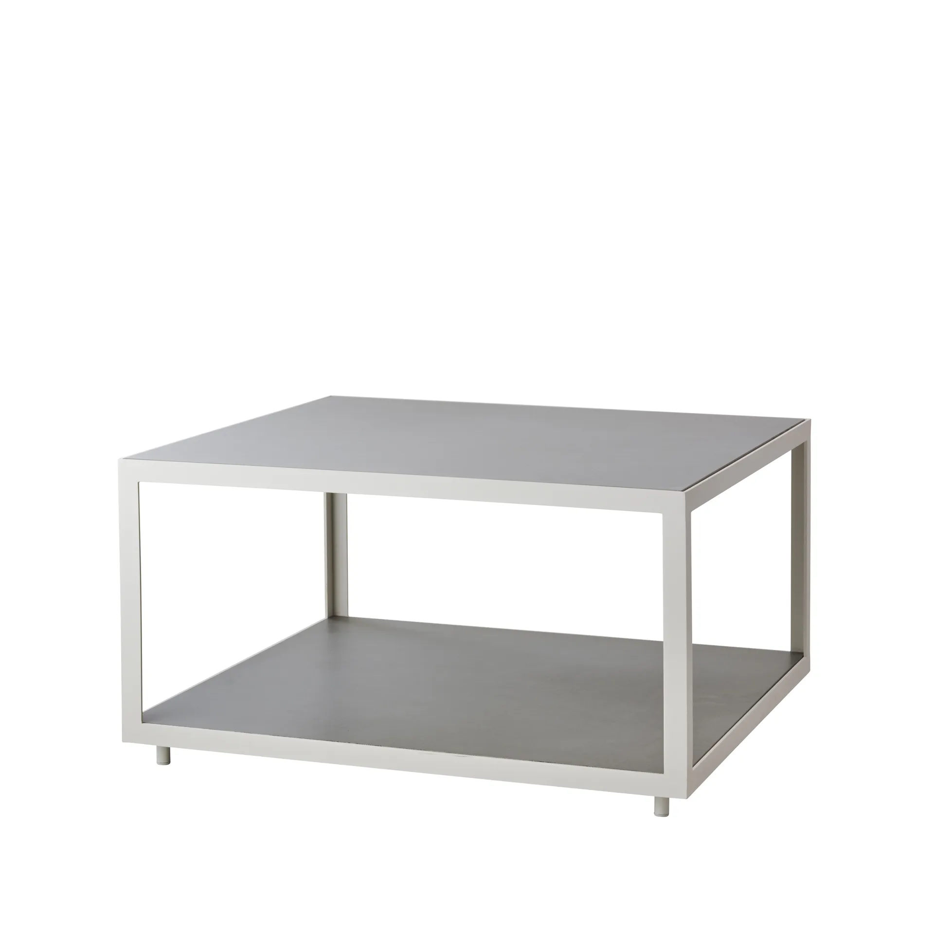 Level Couchtisch Keramik 79x79 cm, Light Grey-White Cane-line