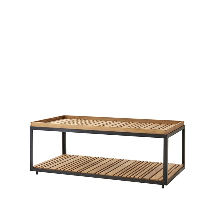 Level Couchtisch Teak 62x122 cm, Lava Grey Cane-line