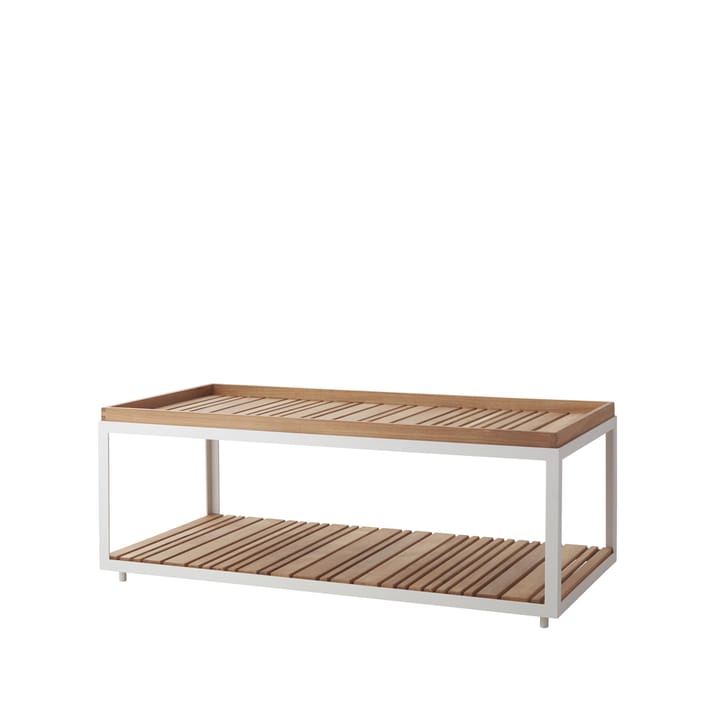 Level Couchtisch Teak 62x122 cm - White - Cane-line