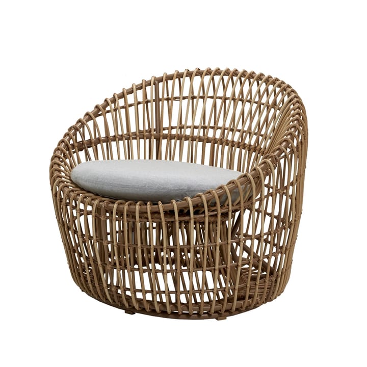 Nest Round Sessel - Cane-Line Matt Light Grau, Rotting - Cane-line