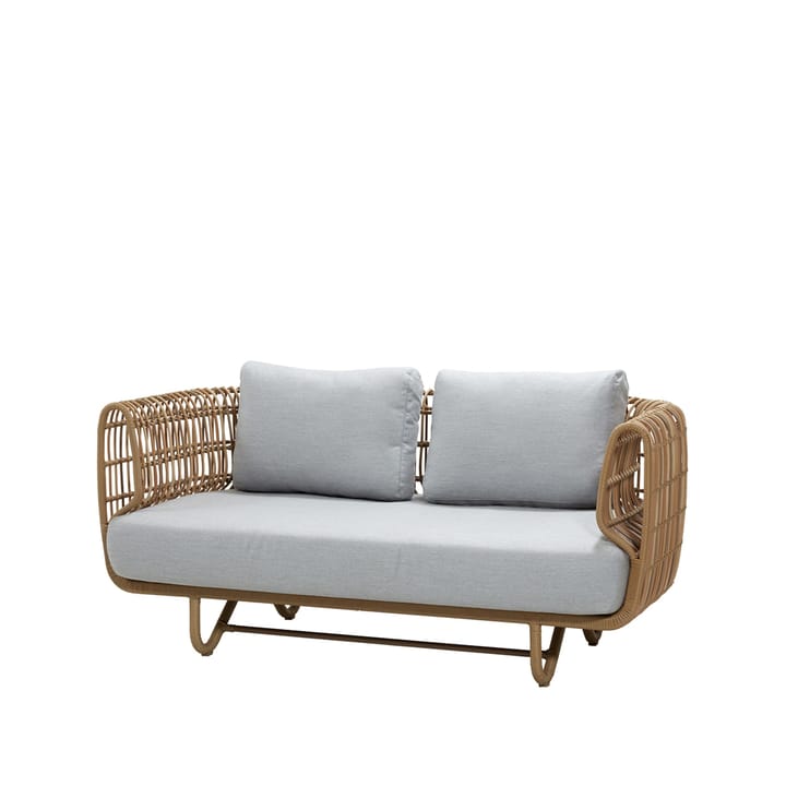 Nest Sofa 2-Sitzer - Natural, Cane-Line Matt Grau - Cane-line