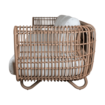 Nest Sofa 3-Sitzer Weave - Natural, Cane-Line Matt Light Grey - Cane-line