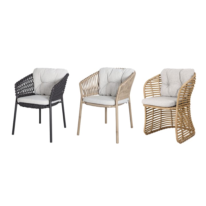 Ocean/Basket/Moments Stuhlkissen-Set, Wove Light Brown Cane-line
