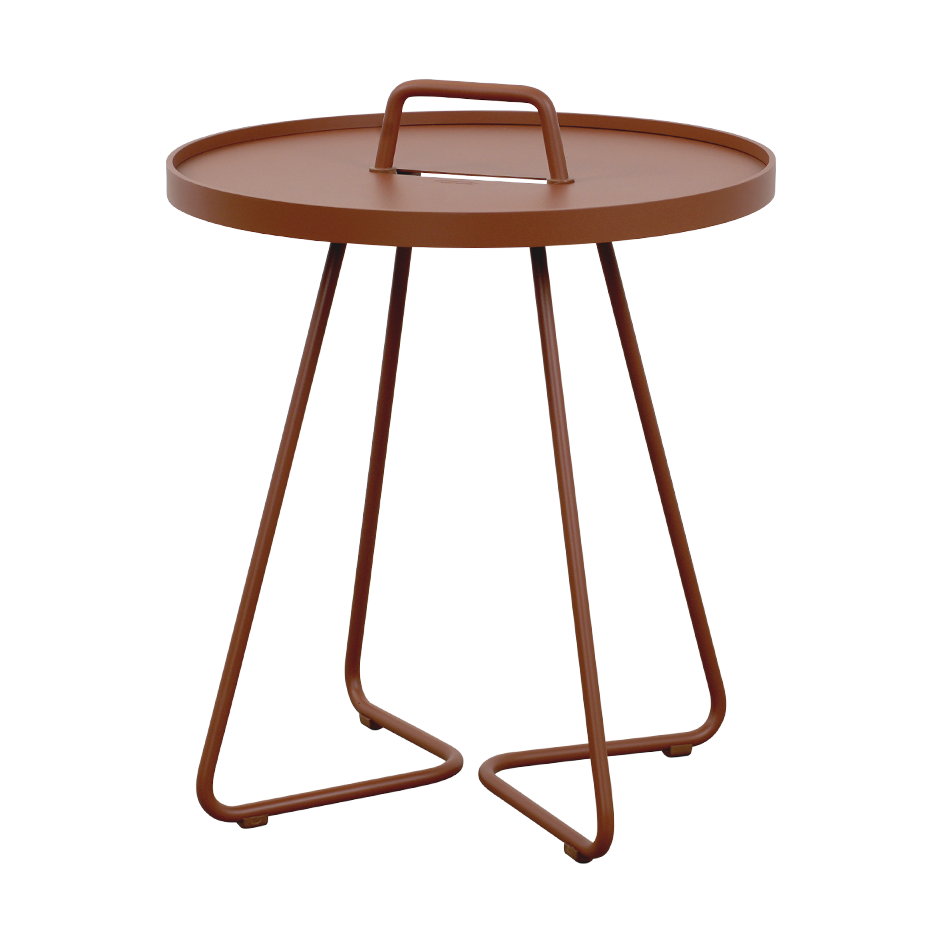 Cane-line On-the-move Beistelltisch Ø44 cm Desert red