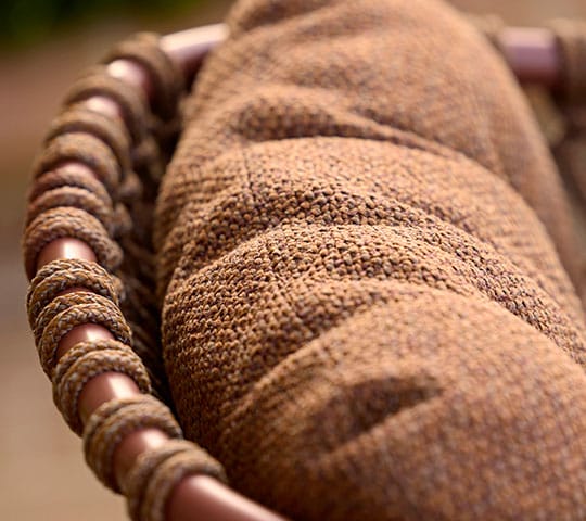 Ozean Armlehnenstuhl Aluminium, Umber brown (Soft Rope) Cane-line