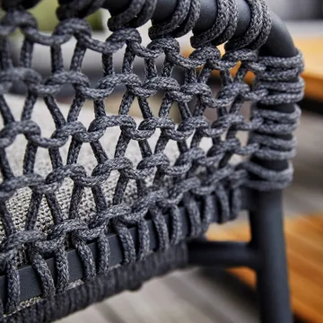 Ozean Modulsofa - Dark Grey, einfach - Cane-line