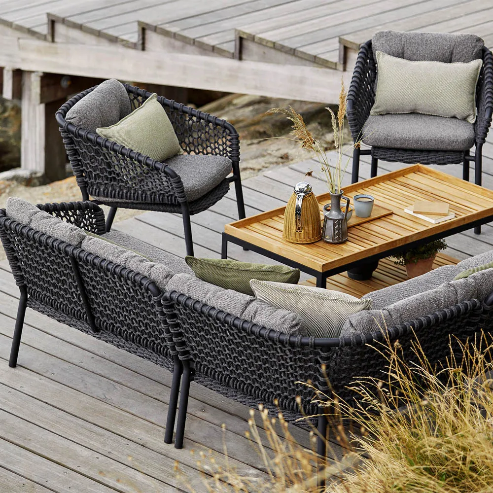 Ozean Modulsofa, Dark Grey, rechts Cane-line