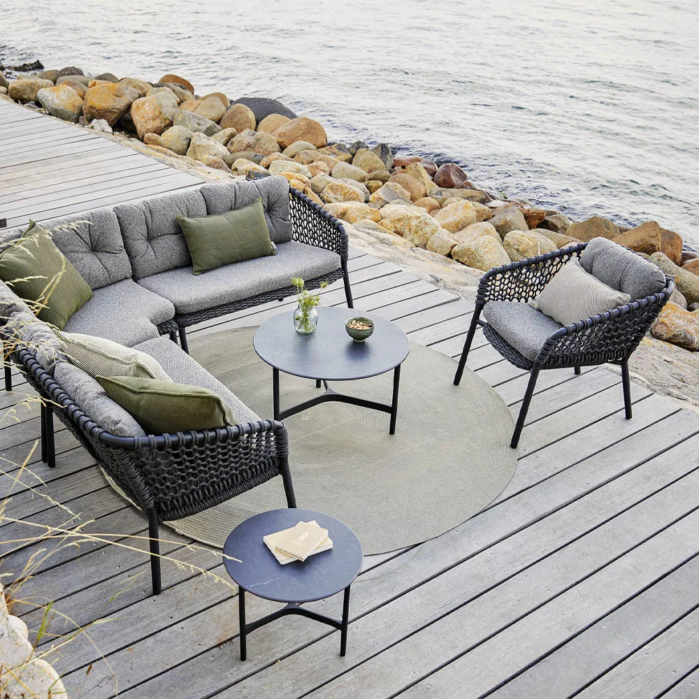 Ozean Modulsofa, Dark Grey, rechts Cane-line