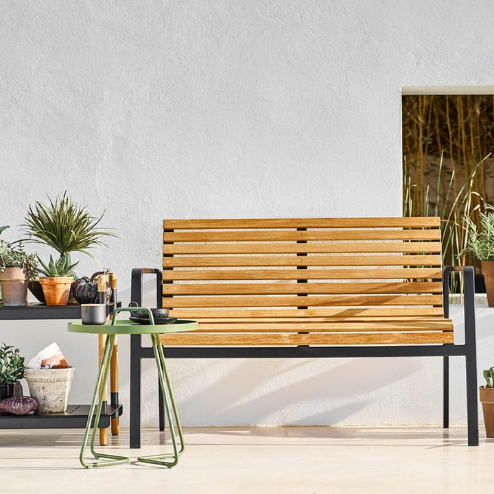 Parc Bank, Lava Grey, Teak Cane-line