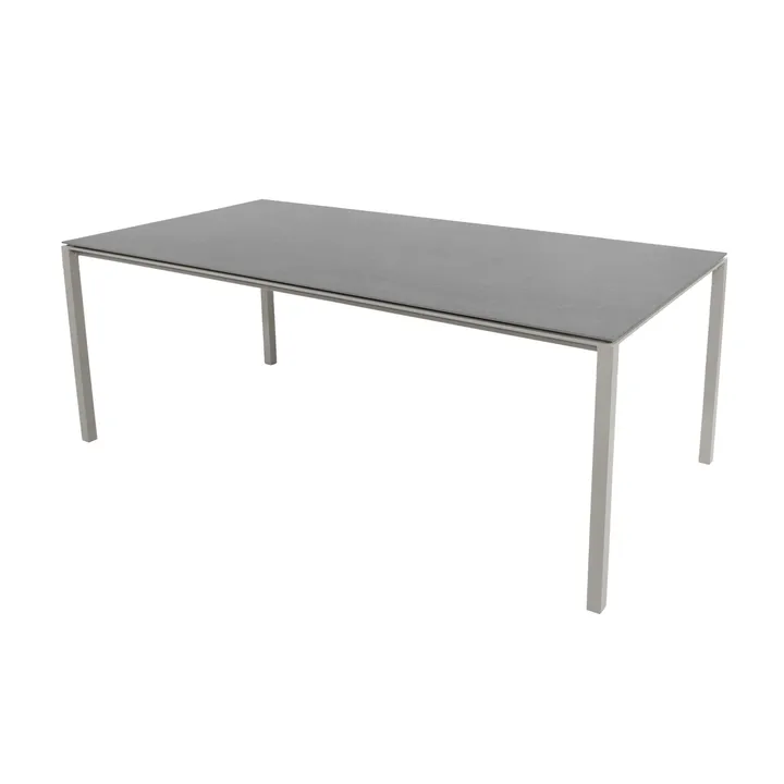 Pure Tisch 200x100 cm Basalt Grau-Taupe - Cane-line
