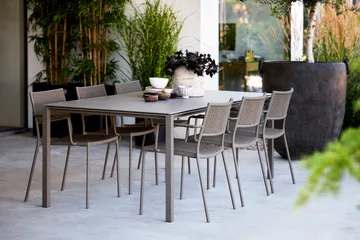Pure Tisch 200x100 cm Basalt Grau-Taupe - Cane-line