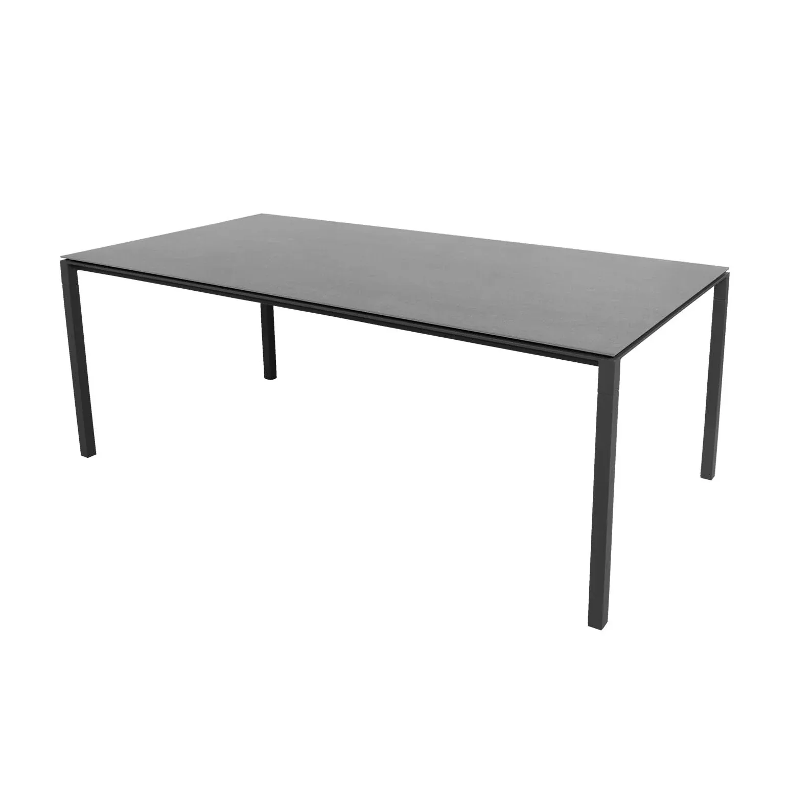 Pure Tisch 200x100 cm Basaltgrau-Lavagrau,  Cane-line