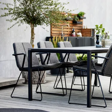 Pure Tisch 200x100 cm Basaltgrau-Lavagrau - Cane-line