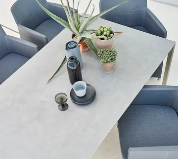 Pure Tisch 200x100 cm Betongrau-Lavagrau - Cane-line
